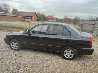 2008 Hyundai Accent ТагАЗ II, чёрный, 650000 рублей, вид 4