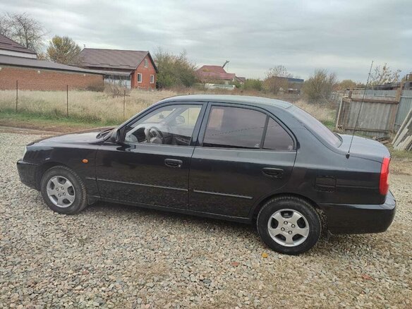2008 Hyundai Accent ТагАЗ II, чёрный, 650000 рублей - вид 3