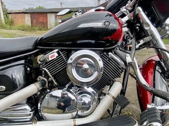 2005 Yamaha XVS1100, красный, 600000 рублей - вид 17