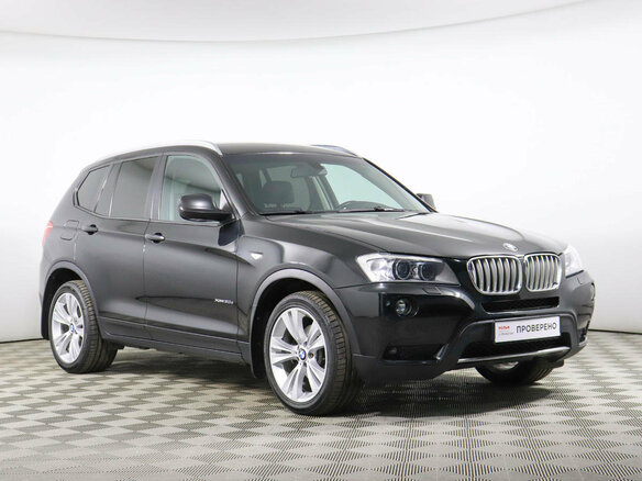 2013 BMW X3 30d xDrive II (F25), чёрный - вид 2
