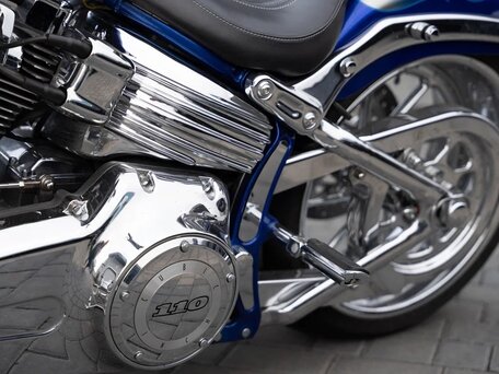 2009 Harley-Davidson CVO Softail Springer, голубой, 2500000 рублей, вид 4