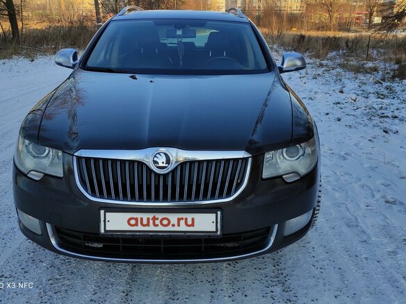 2012 Skoda Superb II, коричневый - вид 3