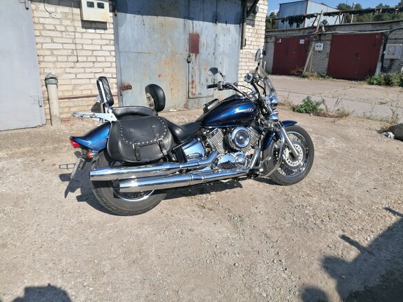 2008 Yamaha XVS1100, синий, 565000 рублей - вид 9