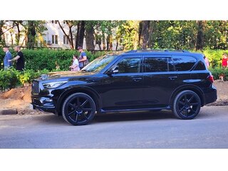 2018 Infiniti QX80 I Рестайлинг 2, чёрный, 6200000 рублей, вид 2