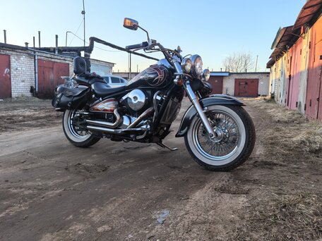 2001 Kawasaki VN800 Vulcan, чёрный, 500000 рублей, вид 1