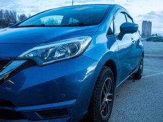 2017 Nissan Note II Рестайлинг, синий, 1130000 рублей, вид 4