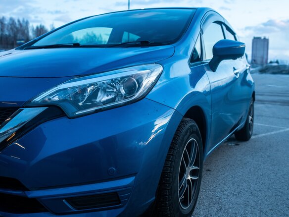 2017 Nissan Note II Рестайлинг, синий, 1130000 рублей - вид 3