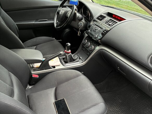 2011 Mazda 6 II (GH) Рестайлинг, синий - вид 4