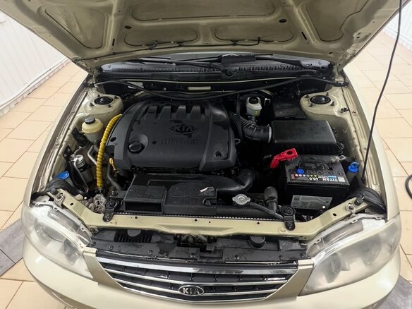 2007 Kia Spectra I Рестайлинг 2, золотистый, 560000 рублей - вид 6