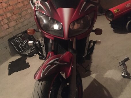 2005 Yamaha FZS1000 Fazer, красный, 320000 рублей, вид 2