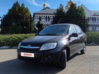 2013 Lada (ВАЗ) Granta I, чёрный, 555000 рублей, вид 1