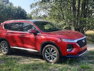 2020 Hyundai Santa Fe IV, красный, 2278720 рублей, вид 4