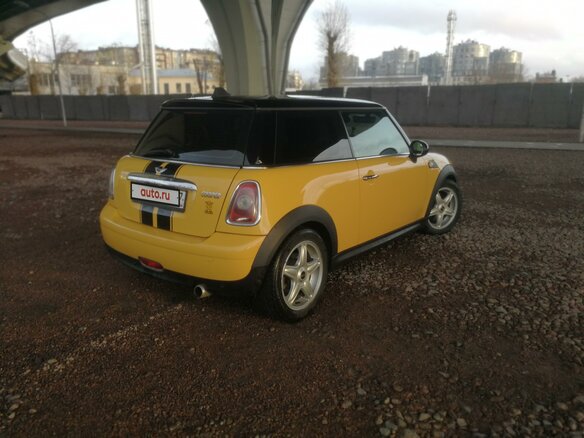 2007 Mini Hatch Cooper II (R56), жёлтый - вид 7
