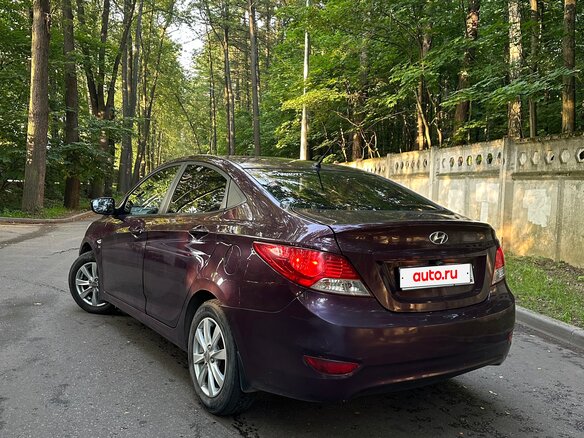 2012 Hyundai Solaris I, фиолетовый, 750000 рублей - вид 1