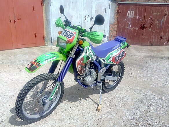 1994 Kawasaki KLX 250, зелёный, 270000 рублей - вид 8