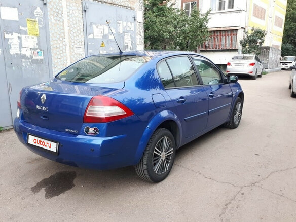 2008 Renault Megane II Рестайлинг, синий - вид 4