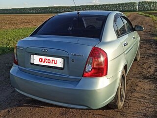 2008 Hyundai Verna II, голубой, 450000 рублей, вид 4