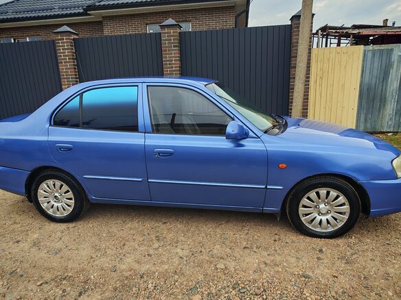 2006 Hyundai Accent ТагАЗ II, фиолетовый, 365000 рублей - вид 1