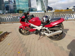 2001 Honda VTR 1000, красный, 250000 рублей, вид 1