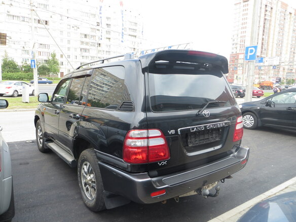2004 Toyota Land Cruiser 100 Series Рестайлинг 1, чёрный - вид 7