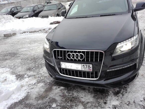 2012 Audi Q7 I (4L) Рестайлинг, чёрный - вид 2