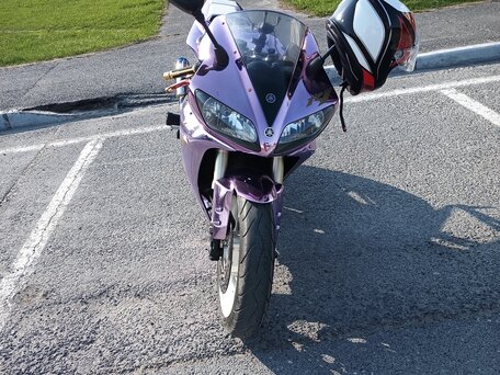 2002 Yamaha YZF-R1, фиолетовый, 550000 рублей, вид 3