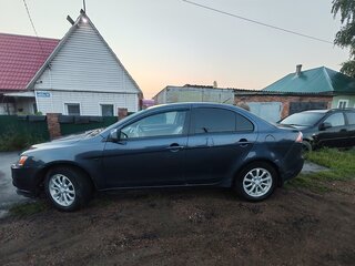 2011 Mitsubishi Lancer X Рестайлинг, синий, 680000 рублей, вид 4