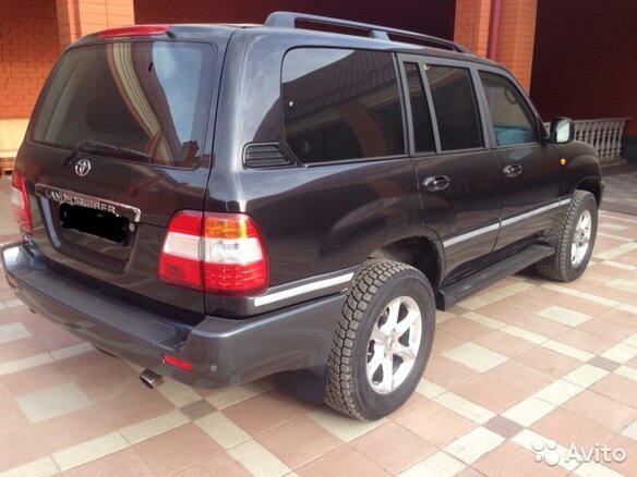 2007 Toyota Land Cruiser 100 Series Рестайлинг 2, чёрный - вид 9