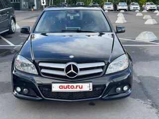 2007 Mercedes-Benz C-Класс 180 Kompressor III (W204), чёрный, 915000 рублей, вид 1