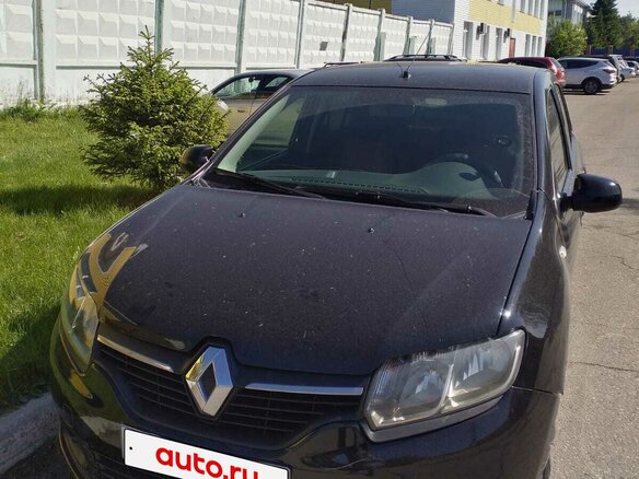 2016 Renault Logan II, чёрный, 580000 рублей