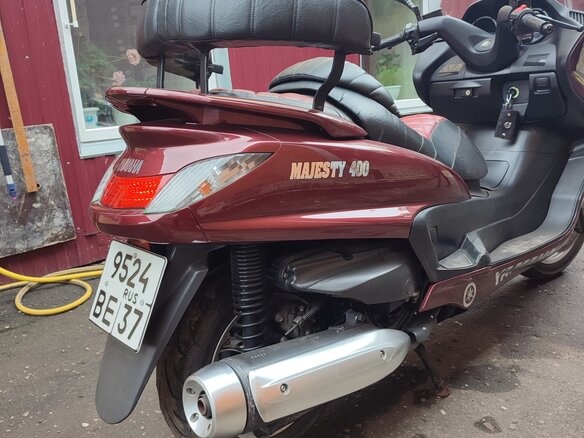 2005 Yamaha Majesty 400, красный, 300000 рублей - вид 4