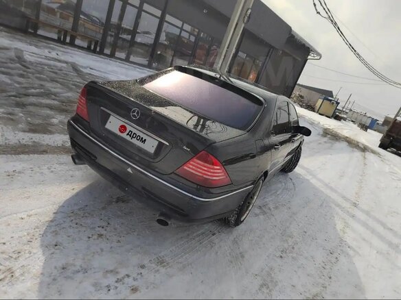2004 Mercedes-Benz S-Класс 430 Long IV (W220) Рестайлинг, чёрный, 650000 рублей - вид 7