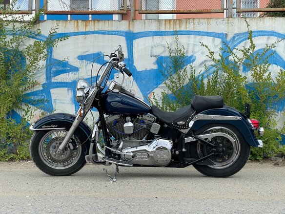 2000 Harley-Davidson Softail Standard, синий, 620000 рублей - вид 1