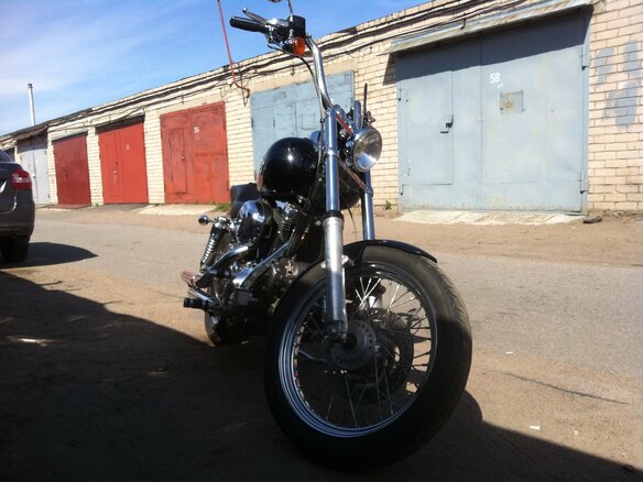 2002 Harley-Davidson Dyna Super Glide, чёрный - вид 1