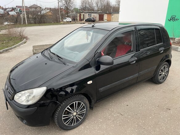 2008 Hyundai Getz I Рестайлинг, чёрный, 310000 рублей - вид 8