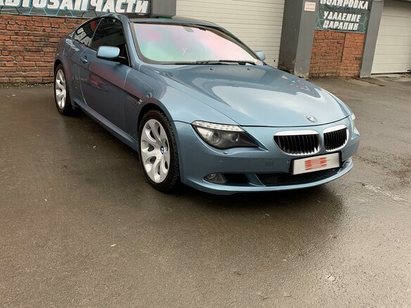 2008 BMW 6 серии 630i II (E63/E64) Рестайлинг, голубой - вид 8