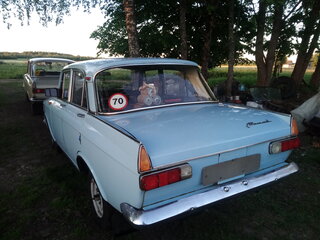 1972 Москвич 408ИЭ, голубой, 350000 рублей, вид 5