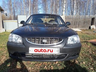 2007 Hyundai Accent ТагАЗ II, чёрный, 305000 рублей, вид 2
