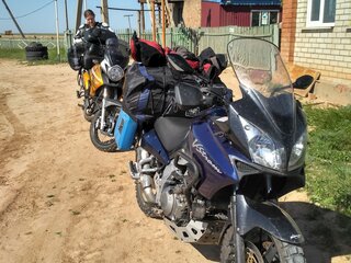2002 Suzuki V-Strom 1000, синий, 359000 рублей, вид 4