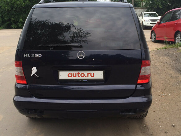 2003 Mercedes-Benz M-Класс 350 I (W163) Рестайлинг, синий - вид 3