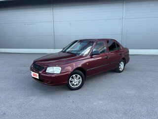 2008 Hyundai Accent ТагАЗ II, красный, 395000 рублей, вид 3