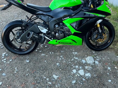 2013 Kawasaki ZX-6 Ninja, зелёный, 890000 рублей, вид 1