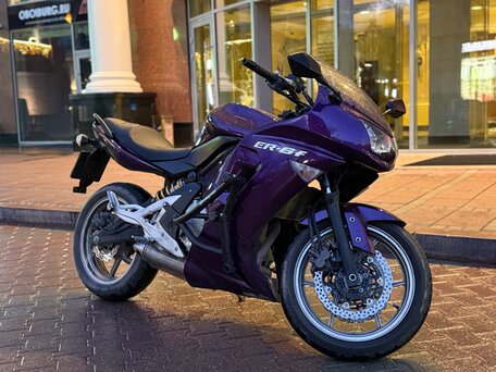 2006 Kawasaki ER-6F (Ninja 650R), пурпурный, 420000 рублей, вид 2