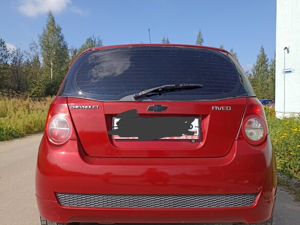 2008 Chevrolet Aveo I Рестайлинг, красный, 300000 рублей - вид 1