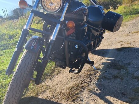 2008 Kawasaki VN900 Vulcan, чёрный, 450000 рублей, вид 1