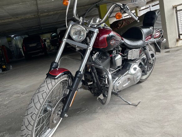 2002 Harley-Davidson Dyna Wide Glide, красный, 750000 рублей - вид 5