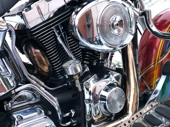 2004 Harley-Davidson Softail Custom, красный, 1188668 рублей - вид 37
