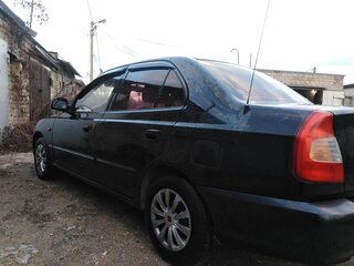 2011 Hyundai Accent ТагАЗ II, чёрный, 410000 рублей, вид 4