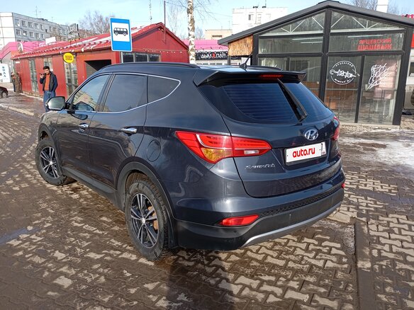 2015 Hyundai Santa Fe III, синий, 1550000 рублей - вид 3