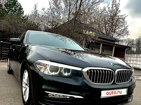 2017 BMW 5 серии 520d VII (G30/G31/G38), чёрный, 2960000 рублей